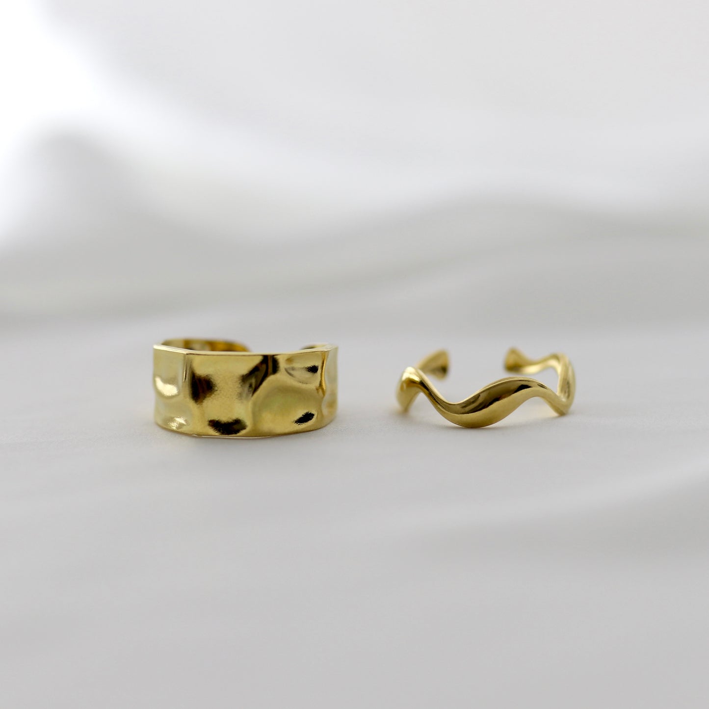 GOLDEN DUNE 2er Ring Set